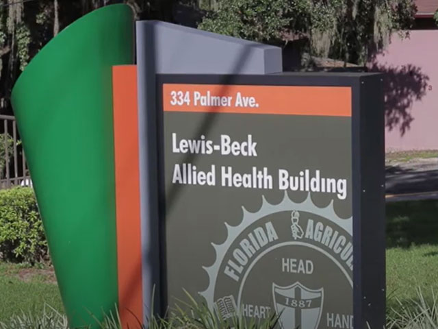Lewis-Beck Allied Health building sign